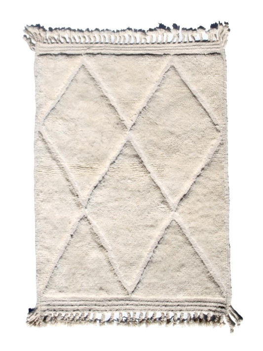 Authentic Beni Ourain Rug – Handwoven Moroccan Wool Carpet, 300x200 cm – Cozy & Stylish Boho Decor"