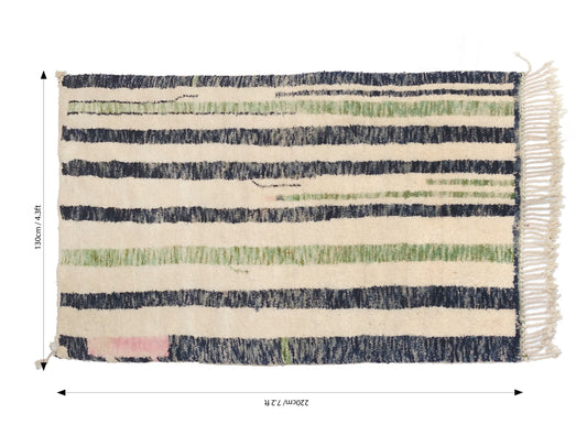 Artisanal Mastery: Moroccan Beni Ourain Rugs for Modern Elegance"